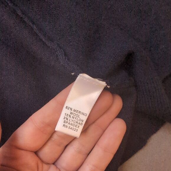 Banana Republic Extra Fine Merino Wool Light Cardigan Women’s Size S – Navy Blue - Picture 6 of 8